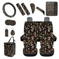thumbnail image 1 of XYZCANDO Jungle Mushroom Trash Can Lipstick Cover Handbrake Cover Fender Cover Seat Belt Cover Steering Wheel Cover Armrest Cover Car Cushion Cover Car Coasters Keychain Comfortable, 1 of 7