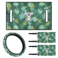 thumbnail image 1 of XYZCANDO Koala 4 Piece Golf Cart Seat Covers Leaves Golf Cart Steering Wheel Covers 2pcs Golf Cart Flags Comfort Golf Cart Body Kit 13 Inch Steering Wheel Covers Decoration Banner Green, 1 of 7