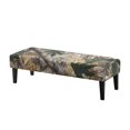 thumbnail image 1 of XYZCANDO Leaf Camo Dust Resistant Bench Seat Covers, Easy Install Poly Spandex Bench Slipcover for Garden Dining, 1 of 9