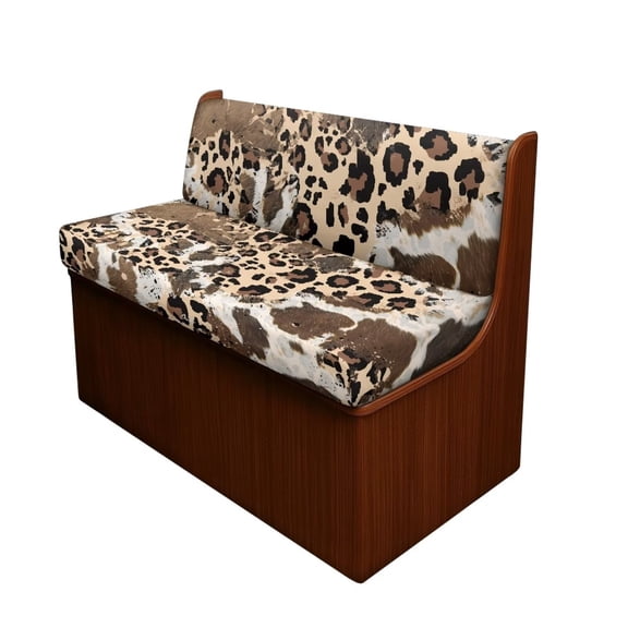 XYZCANDO Leopard RV Dinette Cushion Covers Comfortable RV Accessories for Inside Loveseat Sofa Chair Cover Furniture Protector Washable Sofa Covers for 2 Cushion Couch