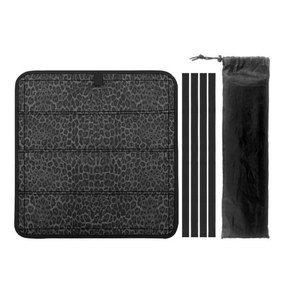 XYZCANDO Leopard RV Window Shade RV Skylight Cover Camper Window Cover Camper Blackout Window Cover RV Vent Covers for Roof UV Rays Protection Camper Trailer Fan Vent Cover Sunshade Black