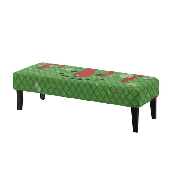 XYZCANDO Machine Washable Dining Bench Covers for Bedroom Living Room, Polyester Spandex Stretch Bench Seat Cover with Scratch Resistant