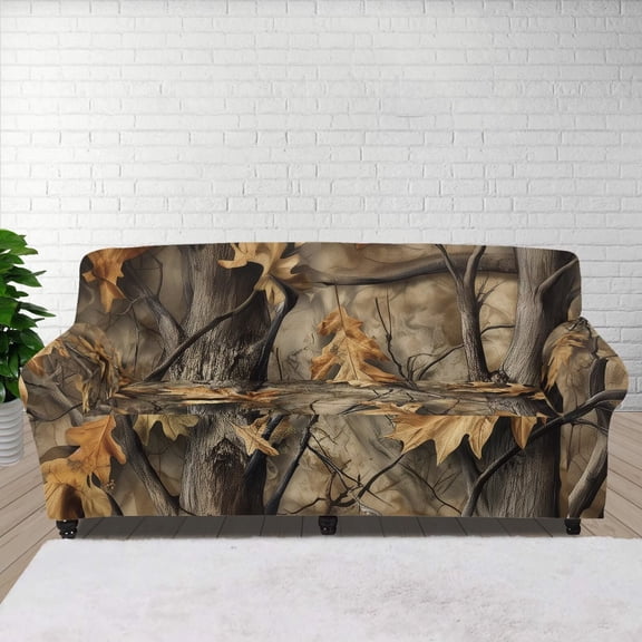 XYZCANDO Maple Leaf Sofa Cover Stretch Couch Cover Sofa Slipcovers for 1 Cushion Couch 3 Seater Furniture Sofa Armchair Covers
