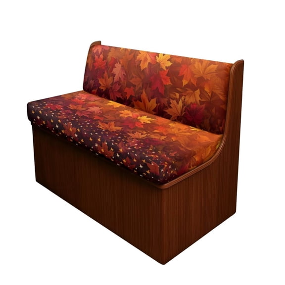 XYZCANDO Maple Leaves RV Dinette Cushion Covers Washable Camper Decor Fall Cushion Covers for Couches and Sofas Universal Sofa Slip Covers 1 Backrest Cover and 1 Bench Cover Red