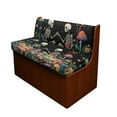 thumbnail image 1 of XYZCANDO Mushroom Skeleton RV Dinette Cushions Comfortable RV Accessories for Inside Furniture Covers for Sofa and Loveseat Universal 2 Seat Couch Cover Washable Slipcovers Black, 1 of 7