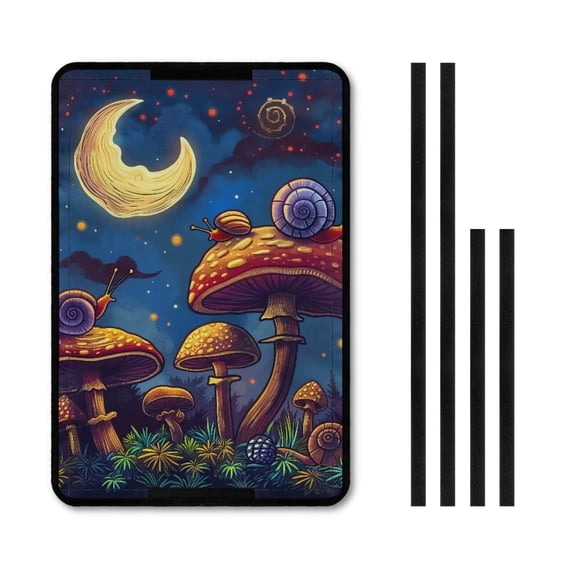 XYZCANDO Mushroom Snail RV Curtains for Camper Windows Camper Screen Door Protector RV Black Out Curtains for Camper Windows RV Accessories for Inside Motorhome Accessories