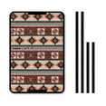 thumbnail image 1 of XYZCANDO Navajo RV Door Window Shade Southwest RV Black Out Window Covers Foldable Camper Accessories RV Door Shade with Hook and Loop RV Window Shade Thin Shade RV Door Window Brown, 1 of 7