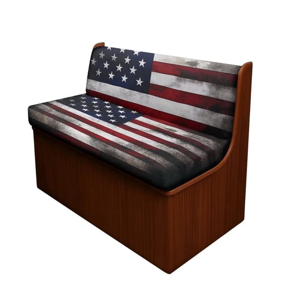 XYZCANDO Old American Flag RV Dinette Cushion Covers Comfortable Couch Cushion Covers Universal Camper Accessories Washable Furniture Covers for Sofa and Loveseat Red