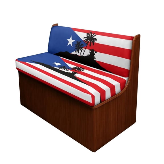 XYZCANDO Panama Flag RV Dinette Cushion Covers Universal Camper Decor Stylish Bench Cushion Stretchable Slip Covers for Loveseat Camper Must Haves Red