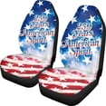 thumbnail image 1 of XYZCANDO Patriotic 4th Of July Front Car Seat Covers featuring 250 Years Of American Spirit - Durable Breathable Protection, 1 of 10