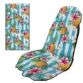 thumbnail image 1 of XYZCANDO Pineapple Car Seat Cover Towel Florals Cars Seats Cover Protector Front Seats Anti-Slip Car Sport Towel Seat Cushion with Storage Bag Universal Fit for Cars SUV Sedans, 1 of 7
