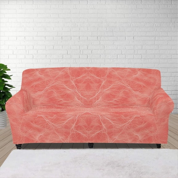 XYZCANDO Pink Armchair Slipcover 1 Piece Couch Sofa Cover, Washable High Elastic Stretchable Universal Furniture Protection 4 Seater Cushion