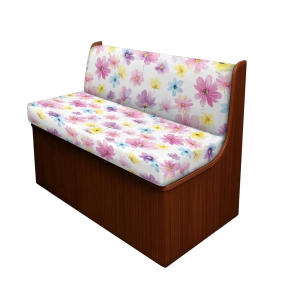 XYZCANDO Pink Flower RV Dinette Cushion Covers RV Accessories Furniture Covers Comfortable Bench Cushion Universal Loveseat Sofa Chair Cover Furniture Protector Slipcovers