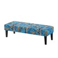 thumbnail image 1 of XYZCANDO Poly Spandex Long Bench Seat Slipcover for Dining Home, Breathable Elastic Band Bench Covers, Tree Leaf Camo Pattern, 1 of 9