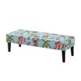 thumbnail image 1 of XYZCANDO Polyester Spandex Bench Covers for Living Room Dining Room, Anti-Dust Elastic Band Bench Seat Cover, Beach Christmas Fun, 1 of 9