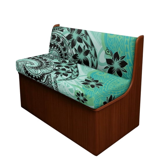 XYZCANDO Floral 2-Piece RV Dinette Booth Seat Covers - Stretch Washable Camper Furniture Protector