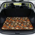thumbnail image 1 of XYZCANDO Pumpkin Floral Non Slip Trunk Liner 29" x 39", Waterproof Stitched Edge Cargo Mat with Non-Slip Backing, Easy-Clean Durable Protector for SUVs, Sedans and Trucks, 1 of 7
