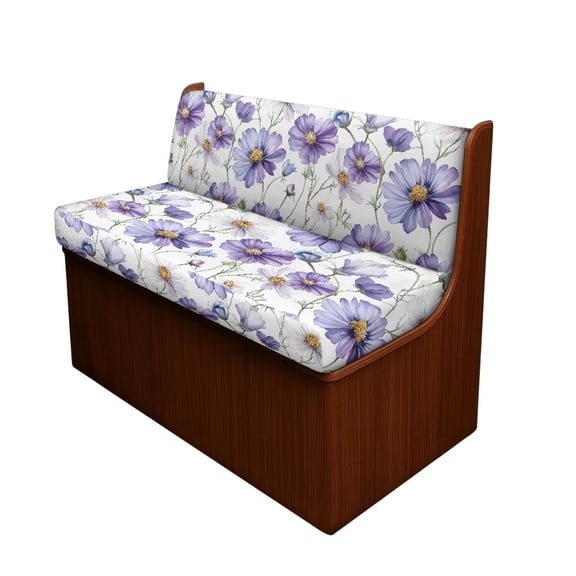 XYZCANDO Purple Cosmos Print RV Dinette Cushion Covers Beautiful Flower Stretchable Couch Cushion Covers Slip Covers for Loveseat Sofa Slip Covers for 2 Seat Cushion Couch