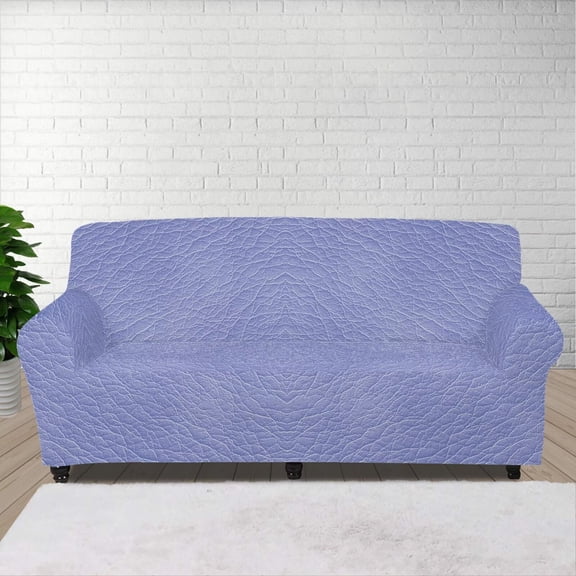 XYZCANDO Purple Couch Covers Chair Sofa Covers Stretch Printed Armchair Slipcover Couch Cushion Covers Washable Furniture Protection for Pet Kids