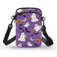 thumbnail image 1 of XYZCANDO Purple Ghost Cellphone Purses with Crossbody Strap Mini Cross Body Handbags for Kids Girls Cute Cellphone Purse for Travel Shop Mini Crossbody Handbag Small Lightweight Wallet Money Bag, 1 of 7