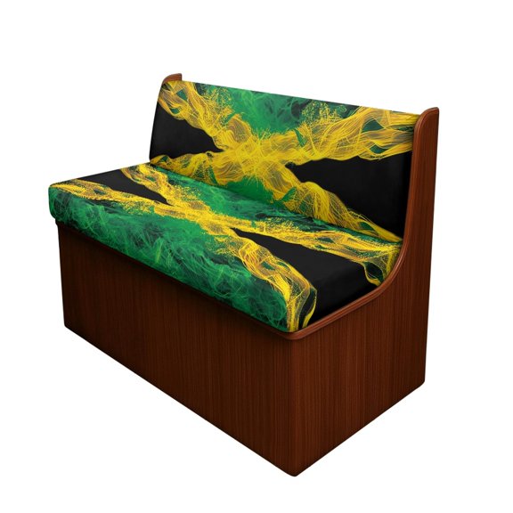 XYZCANDO RV Booth Seat Covers, Compatible with Home Dinette Booth, RV Dining Chair Seat Covers for Camper Dinette Sofa RV Camper Bench Washable, Smoke Stripes