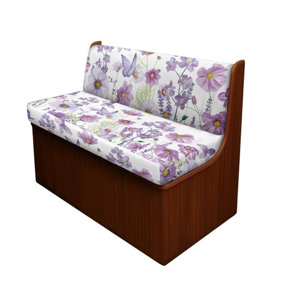 XYZCANDO RV Booth Seat Covers Stretch Spandex Fabric, Compatible with Furniture Camper, for Camper Sofa RV Camper Car Bench, Butterfly Daisy