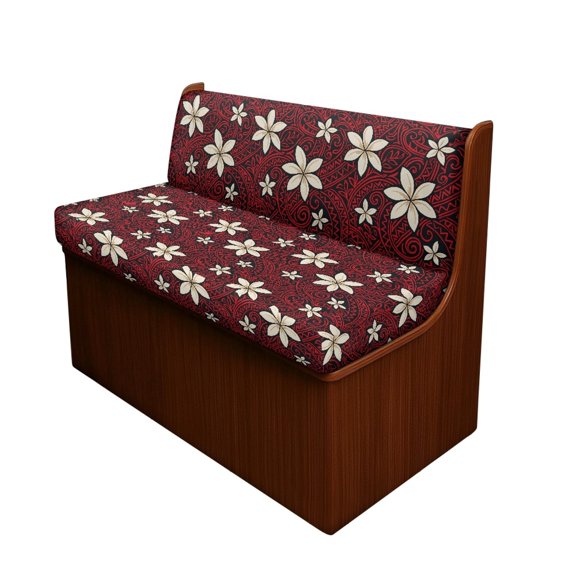 XYZCANDO RV Couch Cover Stretch Polyester Fabric, Compatible with Camper RV Camper, for Bench RV Booth Seat, Floral Pattern