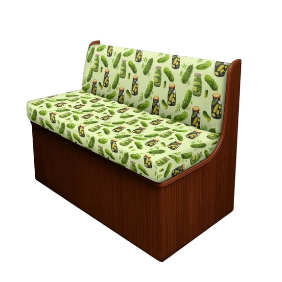 XYZCANDO RV Sofa Covers Washable Polyester Fabric, Compatible with Travel Trailer Travel Trail Couch, for RV Camper Car Bench Booth Seat Booth Seats, Cucumbers