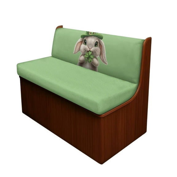 XYZCANDO Rabbit RV Dinette Cushion Covers St. Patrick's Day 2 Seat Sofa Cover RV Accessories Stretchable Couch Cover 2 Cushion Sofa Loveseat Slipcovers Couch Cushion Covers Camper Must Haves Green