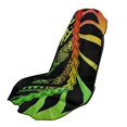 thumbnail image 1 of XYZCANDO Rasta Gradient Accents Car Seat Towel Cover Sweatproof for Running Outdoor Sport, Easy Install Easy Installation Seat Cover Sweat Washable, 1 of 11