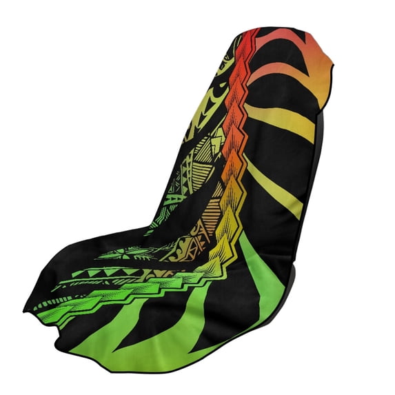 XYZCANDO Rasta Gradient Accents Car Seat Towel Cover Sweatproof for Running Outdoor Sport, Easy Install Easy Installation Seat Cover Sweat Washable