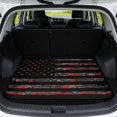 thumbnail image 1 of XYZCANDO Red Camo Flag Car Trunk Mat 29" x 39", Polyester Stitched Edge Cargo Liner, Waterproof Non-Slip Rear Trunk Mat for Sedans, SUVs & Outdoor Use, 1 of 7