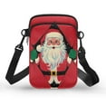 thumbnail image 1 of XYZCANDO Red Santa Claus Mini Crossbody Handbags for Women Men Messenger Purse for Travel Shop Yoga Mini Messenger Wallet Cellphone Wallet Case Money Bag, 1 of 7