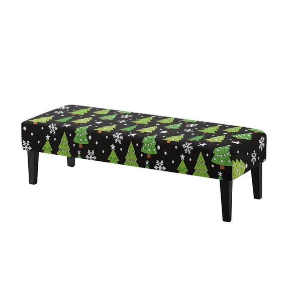 XYZCANDO Removable Bench Seat Cover for Dining Hotel, Polyester Spandex Washable Bench Covers with Soft