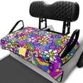 thumbnail image 1 of XYZCANDO Retro Floral 2-Seat Golf Cart Seat Cover with 4 Front Pockets - Non-Slip Washable Protector for EZGO Yamaha Club Car, 1 of 8
