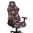 thumbnail image 1 of XYZCANDO Rose Skull Gaming Chair Cover Stretchy Stretchable Elastic Easy to Clean Gaming Chair Covers Set 4 Pieces Slipcovers All-Season Weather Resistant Non-Skid, 1 of 7