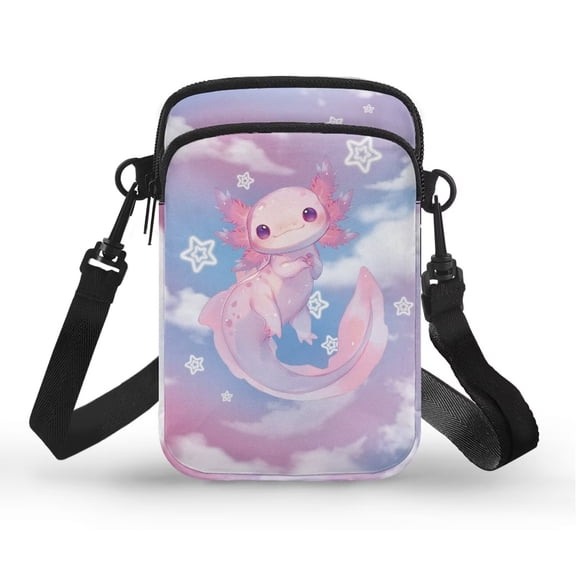 XYZCANDO Salamander Print 10 Cross Body Bag for Woman Butterfly Pattern Satchel Wallet Mini Shoulder Bag for Phone Key Coin Sling Handbag Phone Purse Fashion Cross Body Money Bags