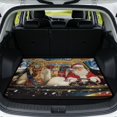 thumbnail image 1 of XYZCANDO Santa Claus Car Trunk Mat 29" x 39", All-Weather Washable Cargo Liner with Non-Slip Backing, Easy-Clean Stitched Edge Protector for SUVs, Sedans and Trucks, 1 of 7