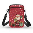 thumbnail image 1 of XYZCANDO Santa Claus Mini Messenger Handbag for Womens Portable Crossbody Purse with Adjustable Strap Stylish Cellphone Wallet with Zipper Casual Multi-Purpose Phone Bag for Running Travel Shop, 1 of 7
