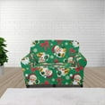 thumbnail image 1 of XYZCANDO Santa Claus Stretch Armchair Slipcover Universal Sofa Covers for Living Room Dogs Pet Furniture Protection Polyester Armchair Slipcovers with Anti Slip Foam Sticks, 1 of 6