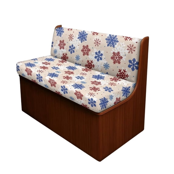 XYZCANDO Snowflake RV Dinette Cushion Covers Stretch Camper Cushions Cover Replacement Couch Cushion Slipcovers Washable Loveseat Slipcovers for Travel Trailer Couch