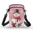 thumbnail image 1 of XYZCANDO Snowman Mini Cross Body Bag Christmas Small Crossbody Bags for Women Fashion Cell Phone Purses Multipurpose Shoulder Handbag Small Phone Purse with Adjustable Strap Pink, 1 of 6