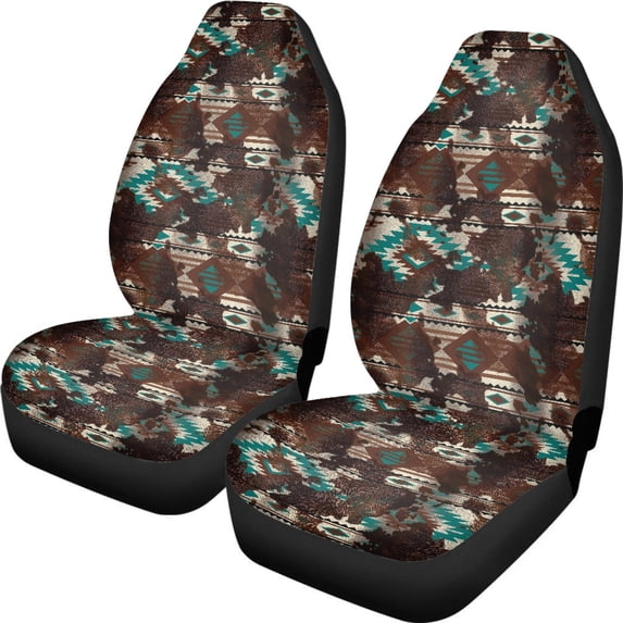 XYZCANDO Southwestern Geometric Pattern Car Front Seat Cover for Woman Breathable Car Seat Covers Anti-Slip Non-Slip, for Sedan Vehicle SUV