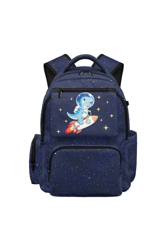 Space Dinosaur Kids Backpack for Boys Girls School Backpacks Ages 8-14 Large Capacity Lightweight Toddler Bookbag for Kids Teens Elementary Middle School