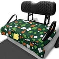 thumbnail image 1 of XYZCANDO St. Patrick's Shamrock Golf Cart Seat Cover - 4 Pockets Non-Slip Terry Cloth - Universal Fit 2-Seat Golf Cart Protector, 1 of 8