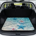 thumbnail image 1 of XYZCANDO Starfish Hibiscus Car Cargo Mat 29" x 39", All-Weather Trunk Protection Carpet with Non-Slip Backing, Easy-Clean Stitched Edge Liner for SUVs and Sedans, 1 of 7