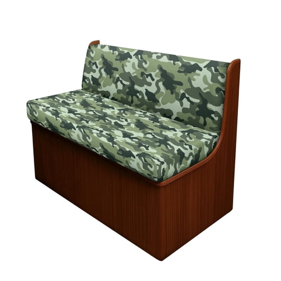 XYZCANDO Stretchy Camouflage RV Dinette Booth Seat Covers - 2 Piece Set, Washable Protective Cover for Camper Travel Trailers