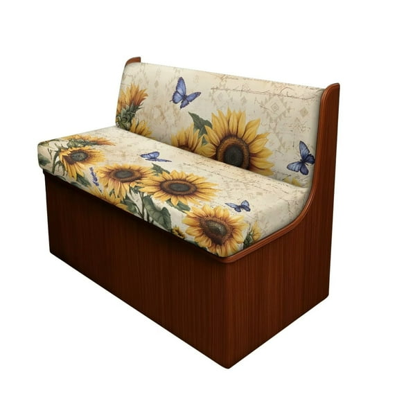 XYZCANDO Sunflower Butterfly RV Dinette Cushions Stretchable Camper Accessories for Inside Couch Cushion Covers Comfortable Furniture Covers Loveseat Sofa Chair Cover