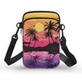 thumbnail image 1 of XYZCANDO Sunset Palm Tree Cross Body Bags for Women Lightweight Cellphone Purse with Single Shoulder Strap Mini Cute Crossbody Bag Crossbody Cell Phone Purse Portable Pouch Wallet Purple, 1 of 7