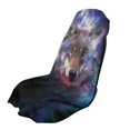 thumbnail image 1 of XYZCANDO Towel Car Seat Cover Easy to Store Car Seat Towel Cover for Outdoor Gym Hiking, Car Seat Cover Towel Easy to Install, Galaxy Wolf, 1 of 11
